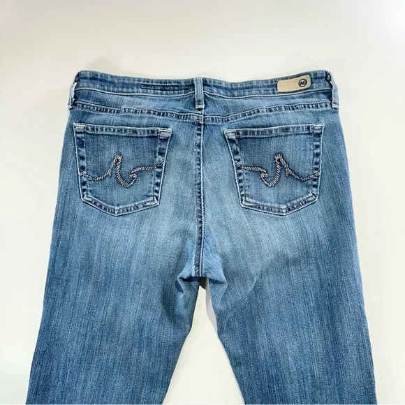 AG Adriano Goldschmied Light Blue Straight Leg Jeans - Picture 4 of 14